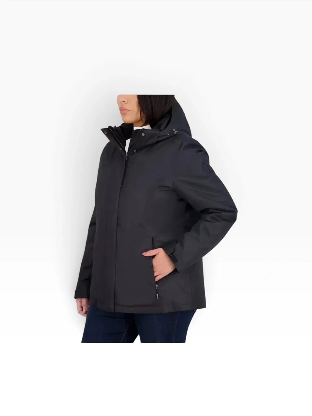 Gerry Ladies’ Snow‑Sky Jacket NWOT | XL Black Waterproof Insulated Hooded Coat